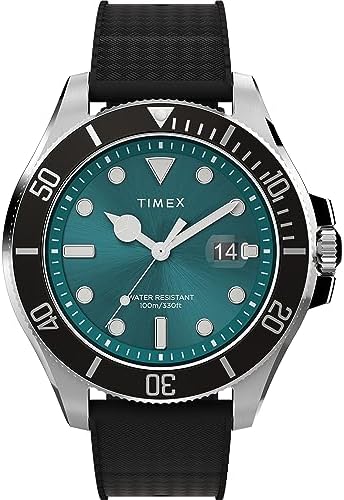Amazon.com: Timex Men's Harborside Coast 43mm Watch - Black Strap